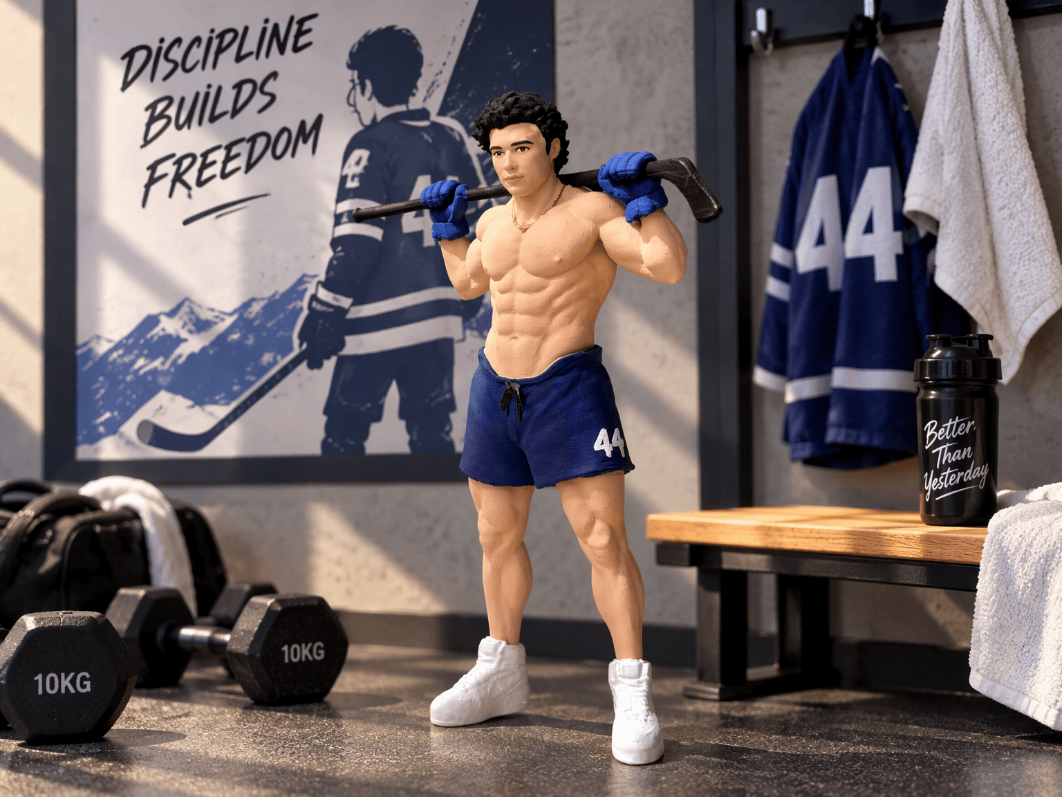 Фігурка Graham з хокейною клюшкою