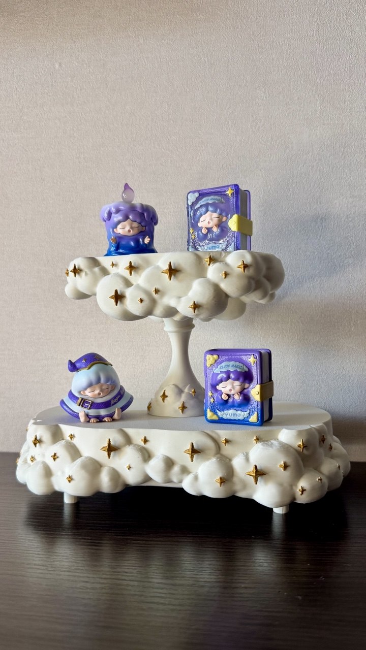 Двоярусна підставка «Хмарка» із золотими зірками - Зображення 4